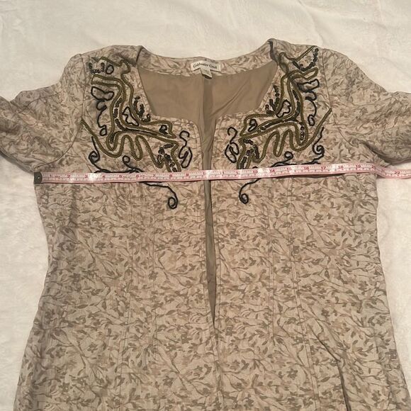 Coldwater Creek Beaded Jacket Blazer 10 - Picture 8 of 11